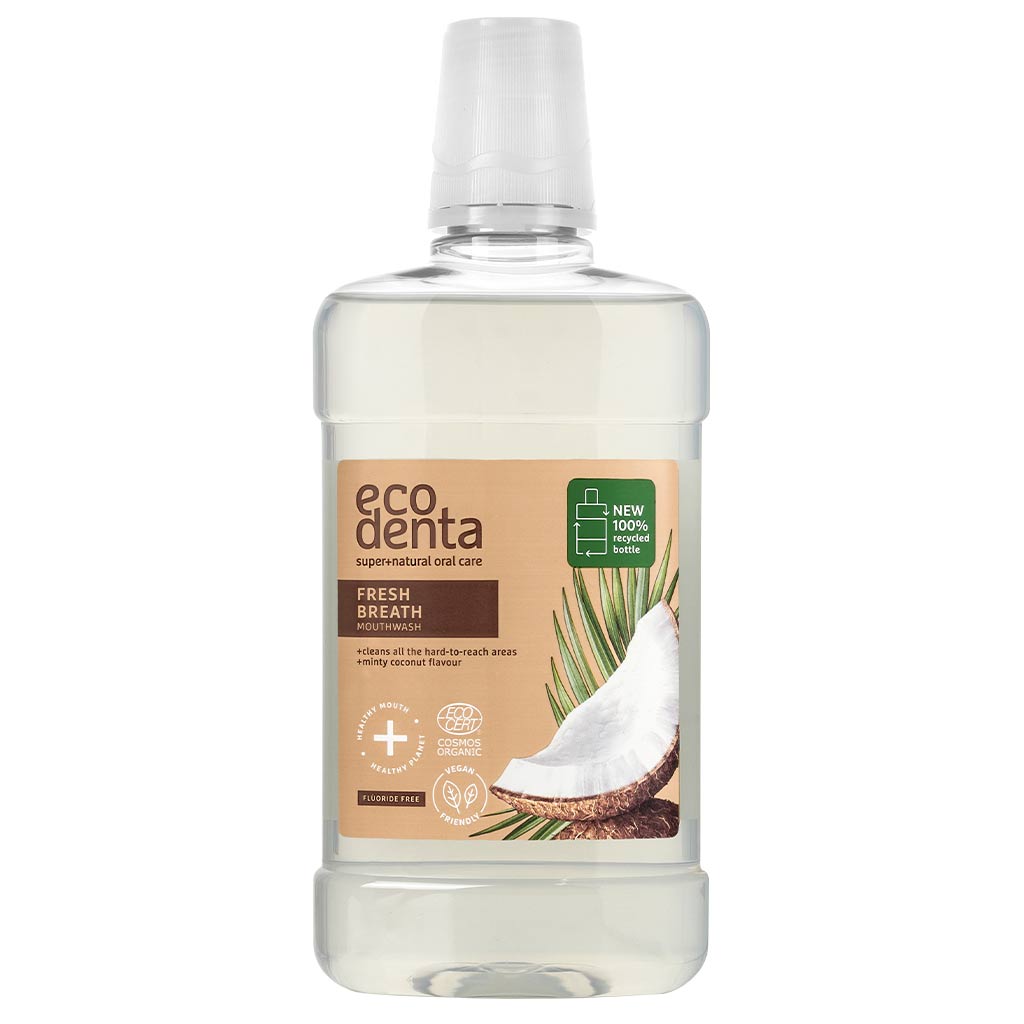Ecodenta Fresh Breath Coconut Mouthwash, Suuvesi 500ml