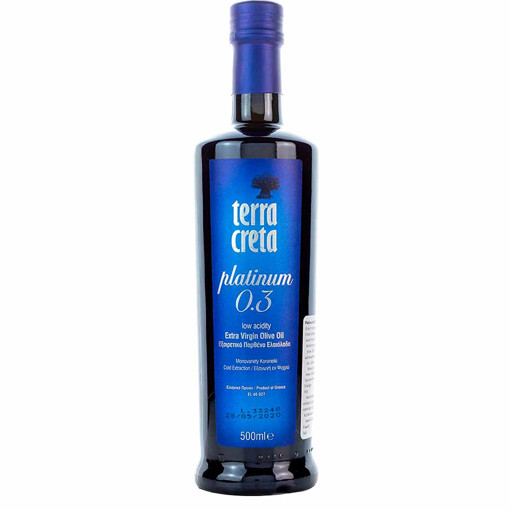 Terra Creta Ekstra-neitsytoliiviöljy, Platinum, 500 ml
