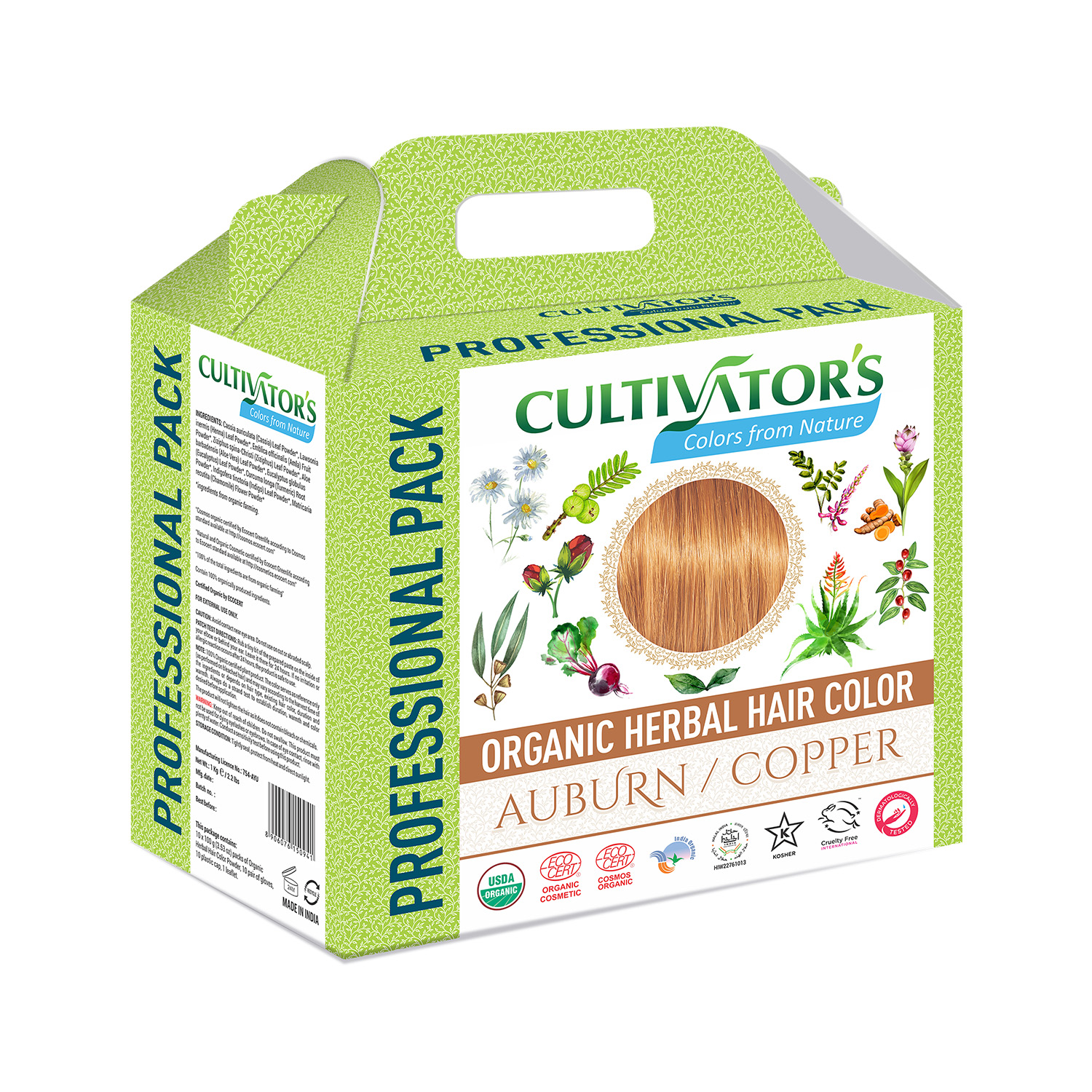 Cultivators Hair Color-Auburn Copper, 1kg - Miraz grossist