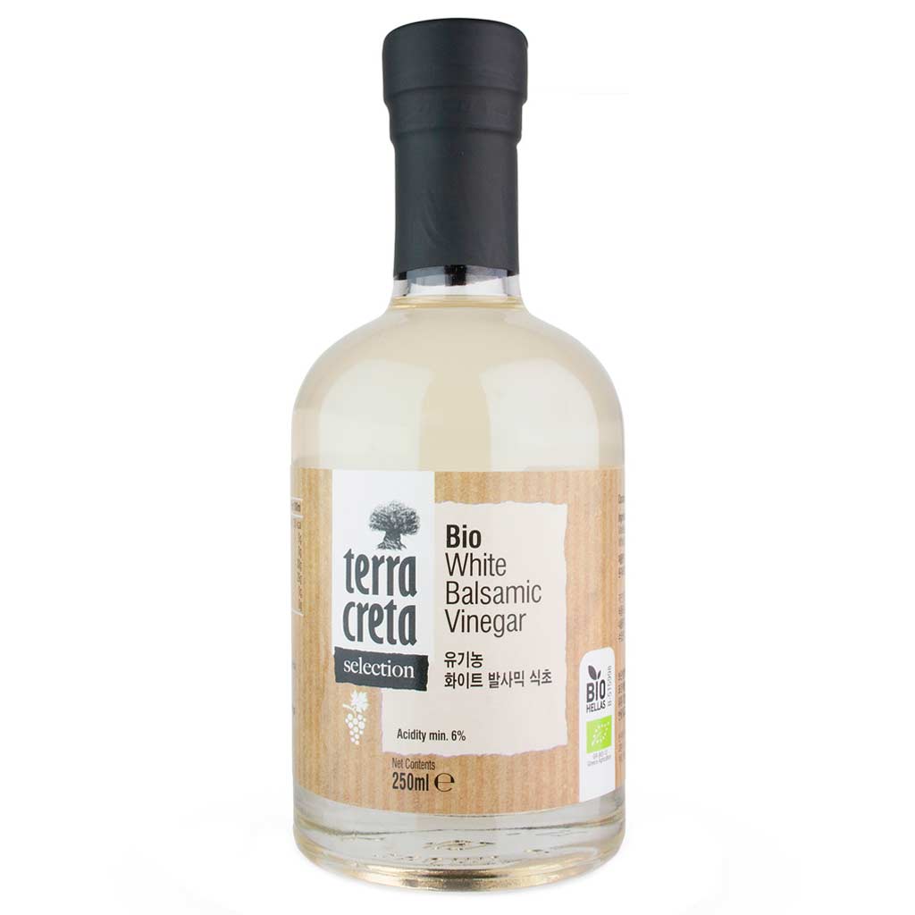 Terra Creta White Balsamic Vinegar, Luomu, 250 ml