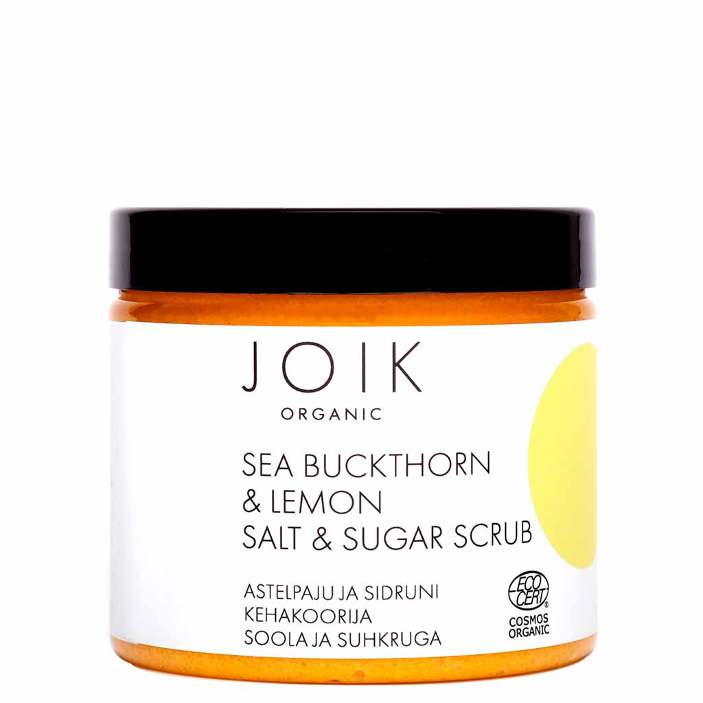 JOIK Organic Sea Buckthorn & Lemon Sugar & Salt scrub