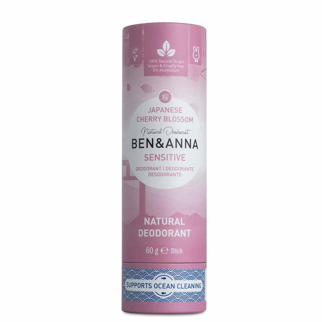 Ben & Anna Deodorant Sensitive  Japanese Cherry Blossom - Papertube