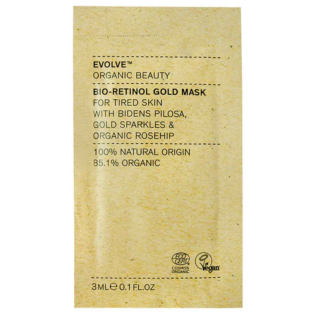 Evolve Organic Beauty Bio-Retinol Gold Mask Kasvonaamio 3 ml Näyte