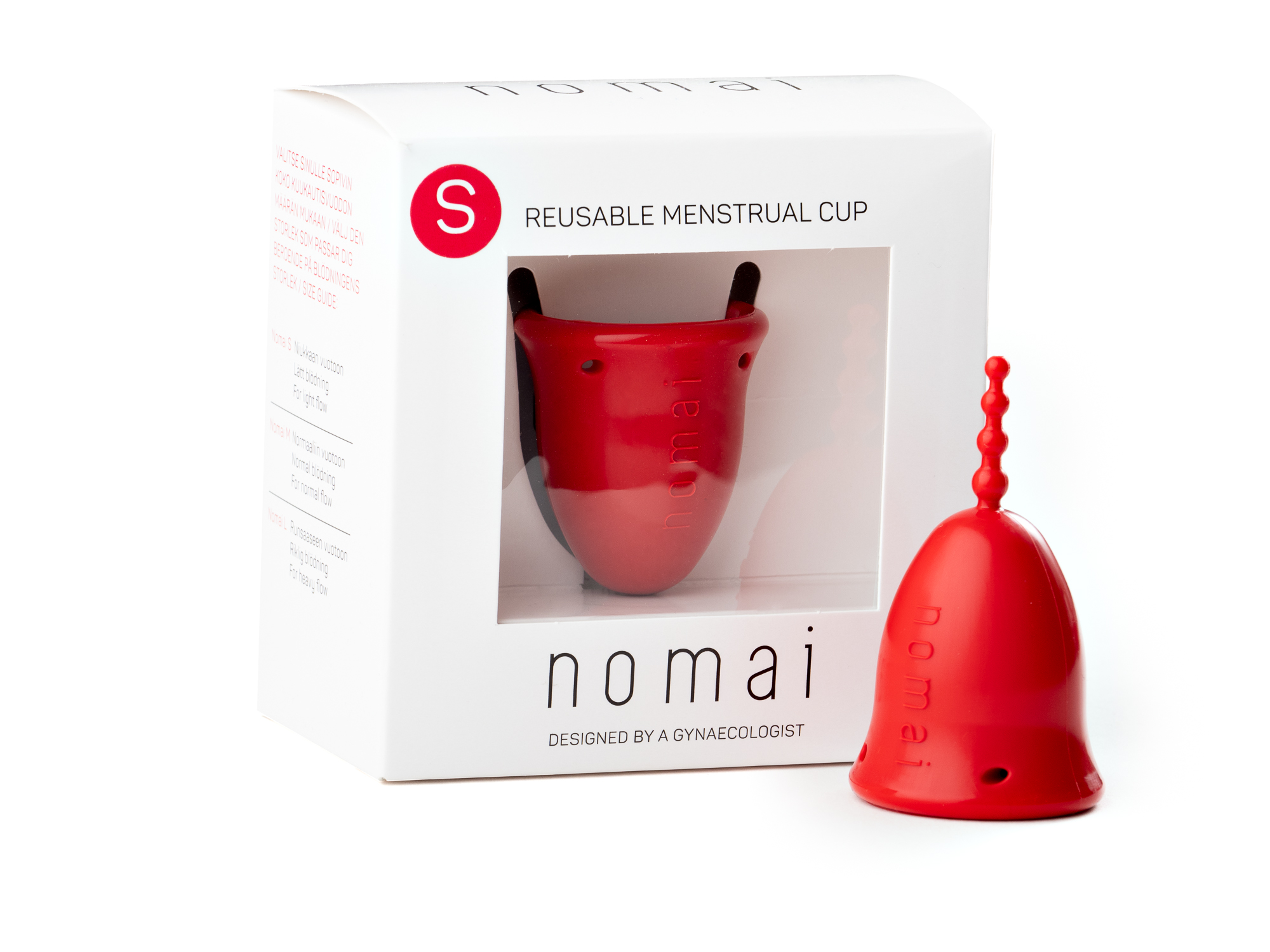 Nomai Menstrual Cup menskopp S, röd