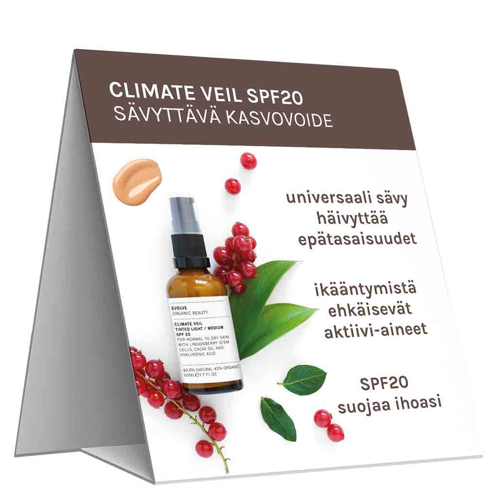 Evolve Organic Beauty Hyllypuhuja Climate Veil Tinted SPF20
