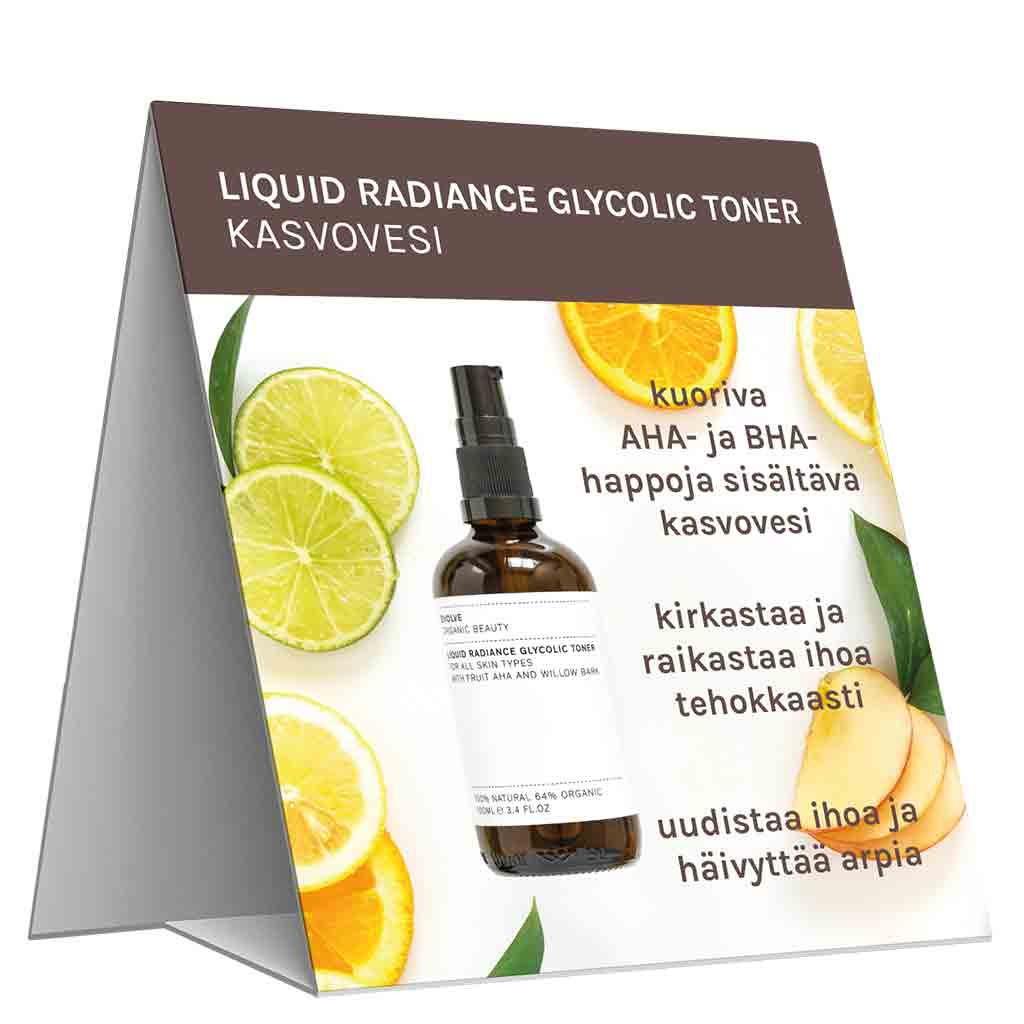 Evolve Organic Beauty Hyllypuhuja Liquid Radiance Glycolic Toner