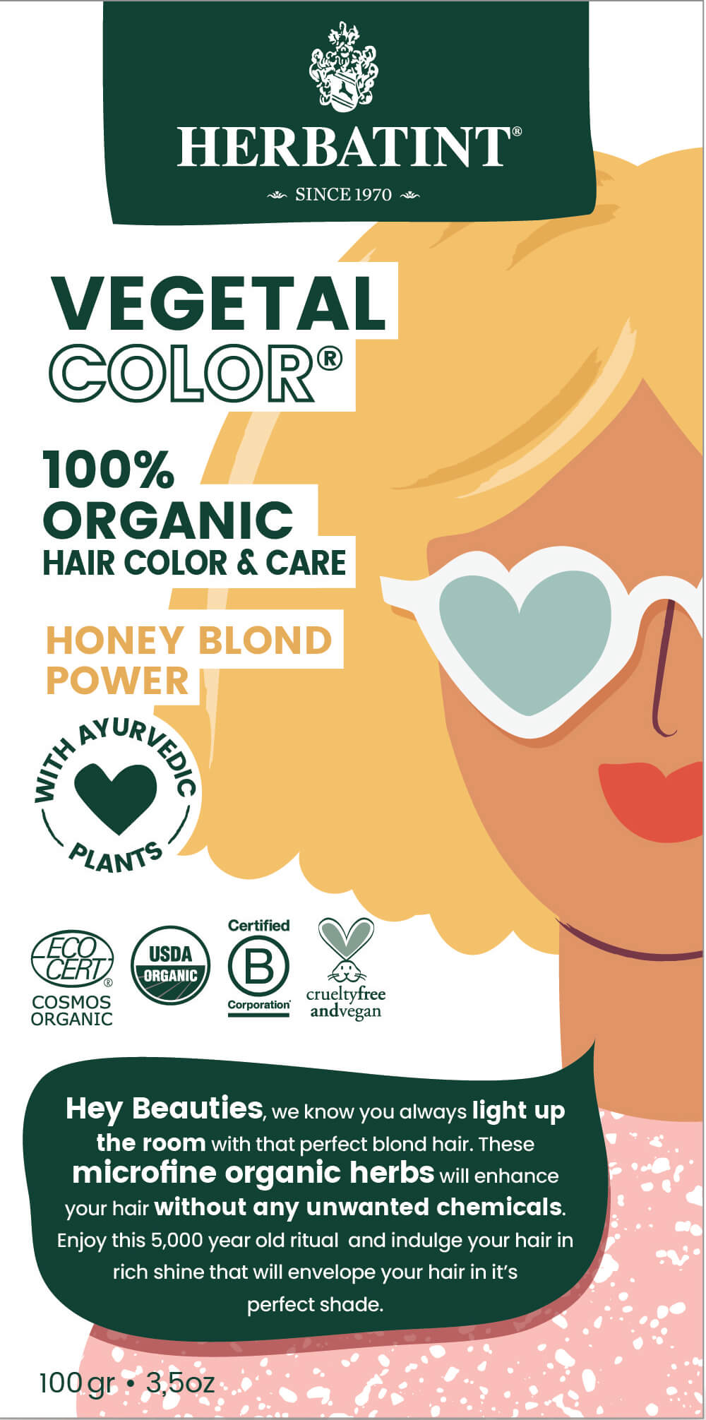 Herbatint Vegetable Hair Colour Honey Blonde
