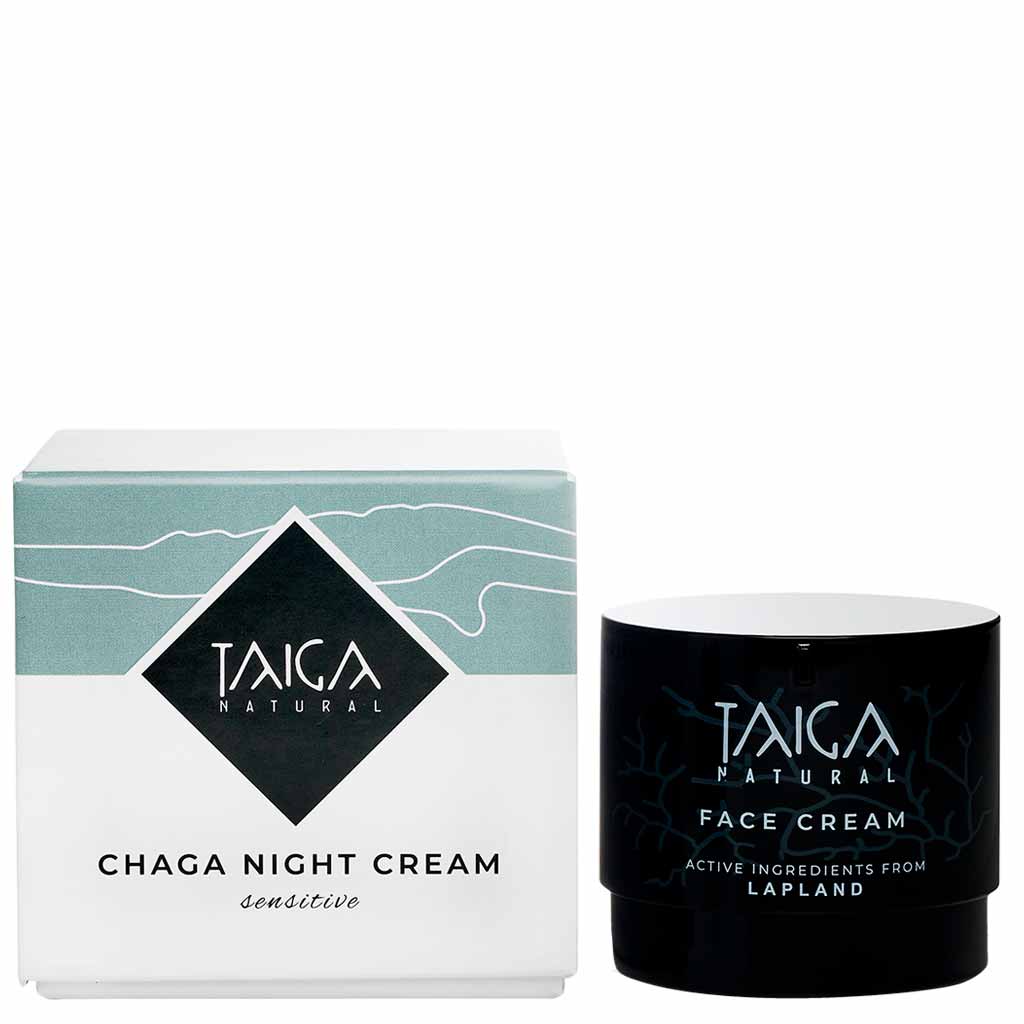 Taiga Cosmetics Chaga Night Cream Pakuri-Yövoide herkälle iholle 50 ml