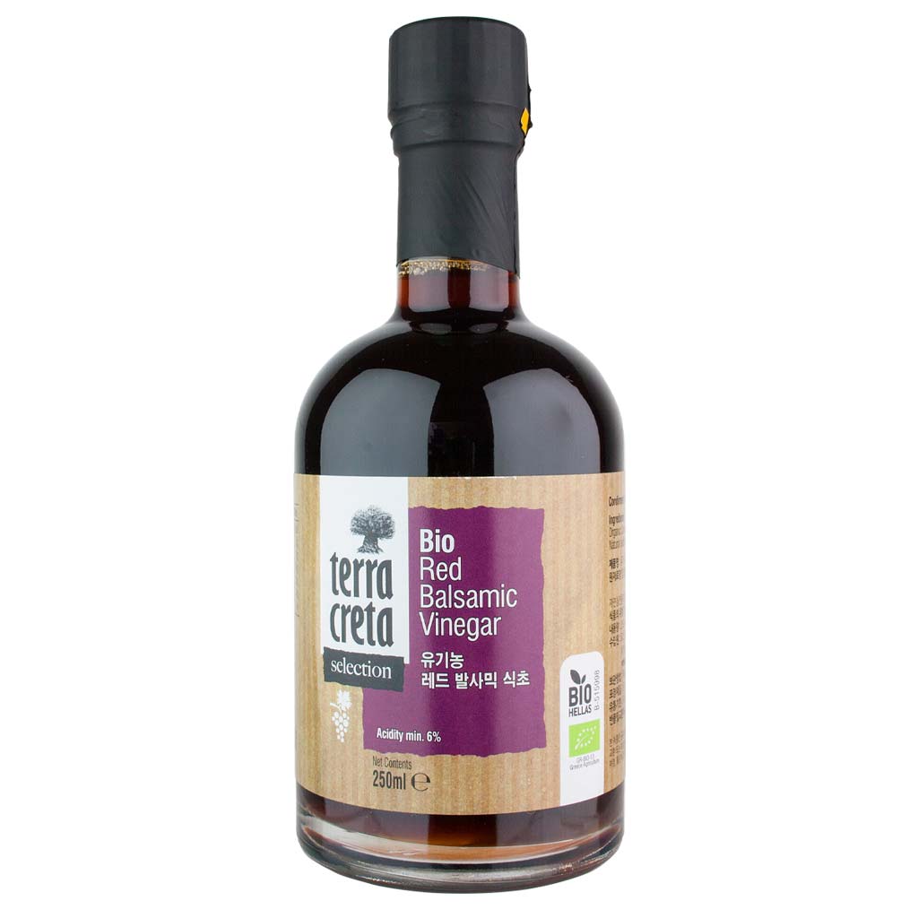 Terra Creta Bio Red Balsamic Vinegar, Luomu, 250 ml BB: 08/08/2026 L220220