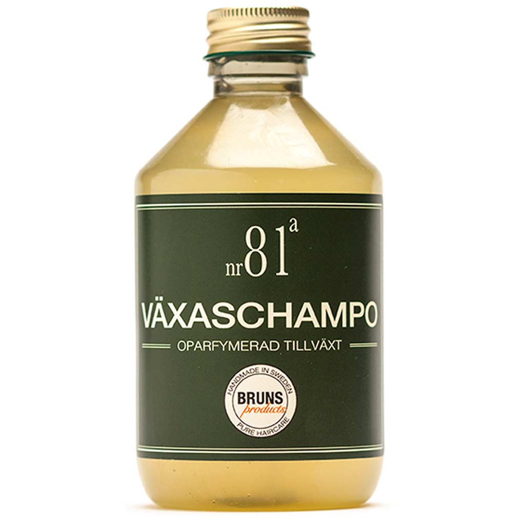BRUNS Products 81a Unscented Growth Shampoo Hiusten kasvua edistävä hajusteeton shampoo 330 ml