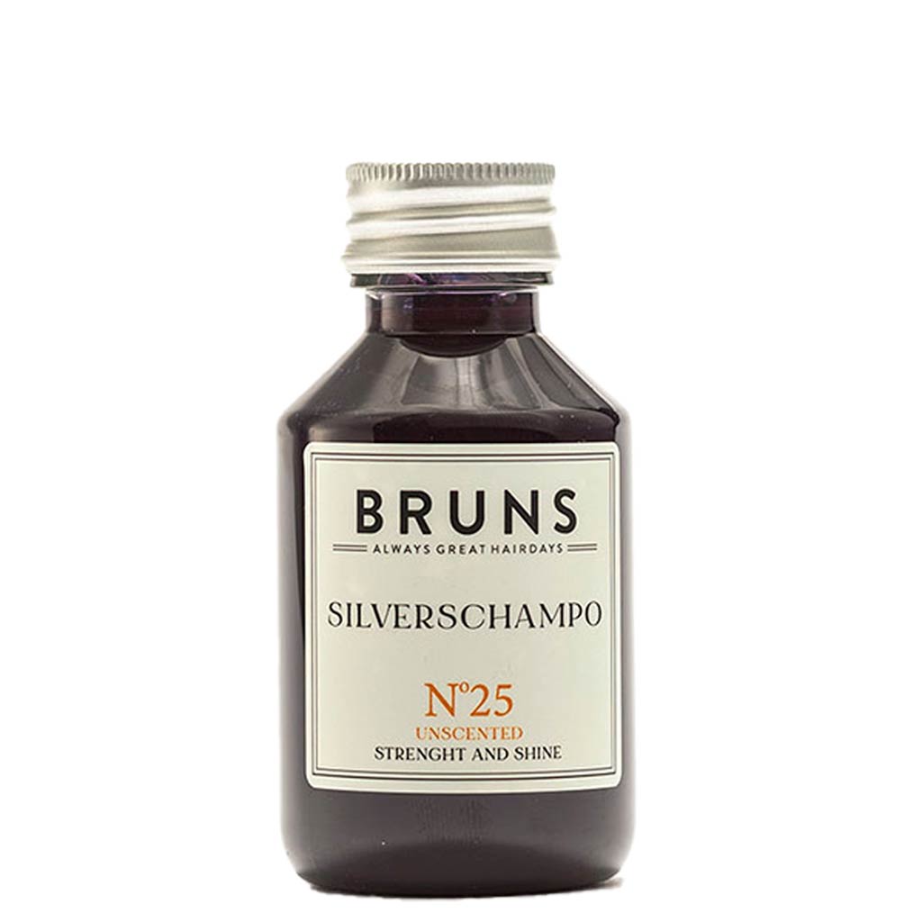 BRUNS Products Nr25 Unscented Blonde Beauty Shampoo Hajusteeton Hopeashampoo 100ml