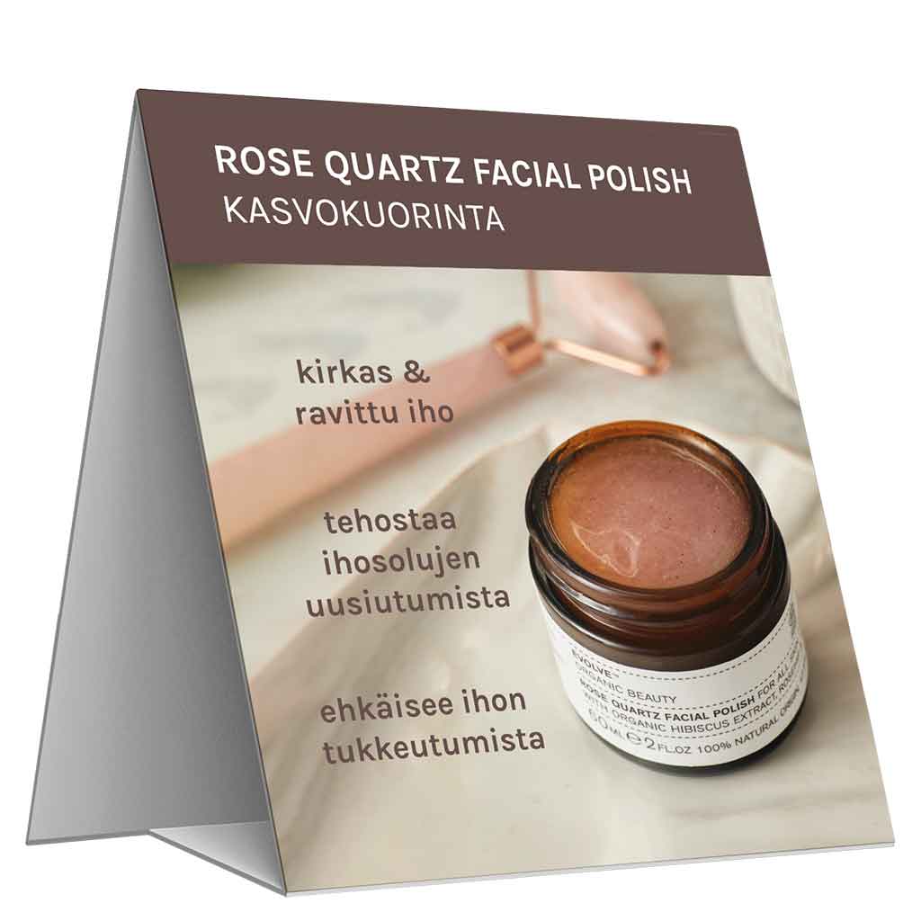 Evolve Organic Beauty Hyllypuhuja Rose Quartz Facial Polish