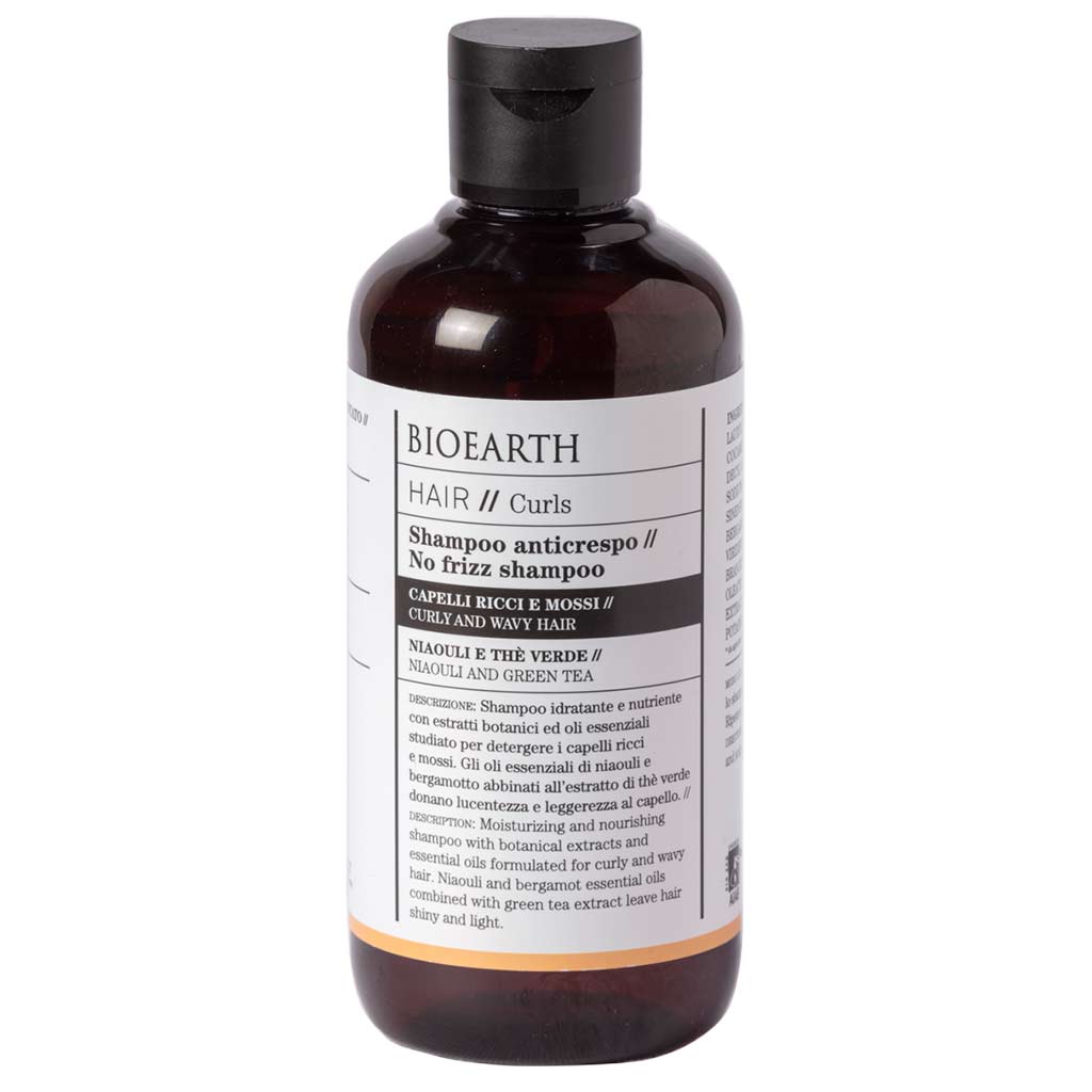 Bioearth HAIR 2.0 No Frizz Shampoo kiharille hiuksille 250 ml