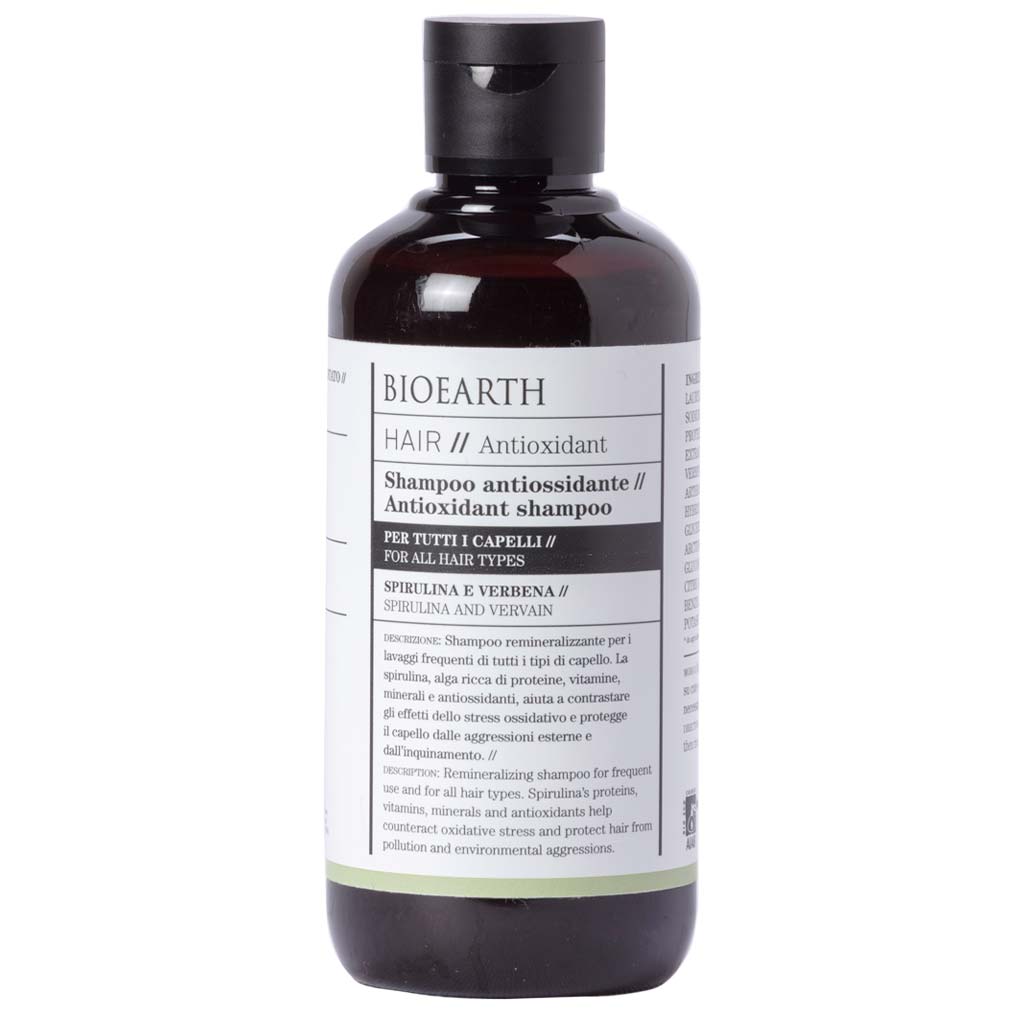 Bioearth HAIR 2.0 Antioxidant Shampoo kaikille hiuslaaduille 250 ml