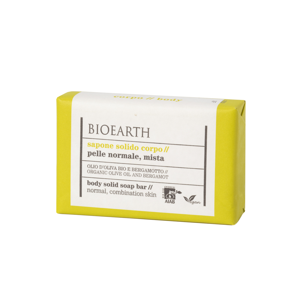 Bioearth - Solid SoapsBody Solid Soap - Organic Olive Oil And Bergamot - 150 gm