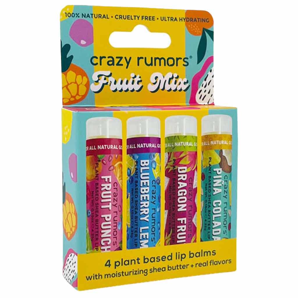 Crazy Rumors Fruit Mix 4-pack huulivoidesetti 4 x 4,4ml