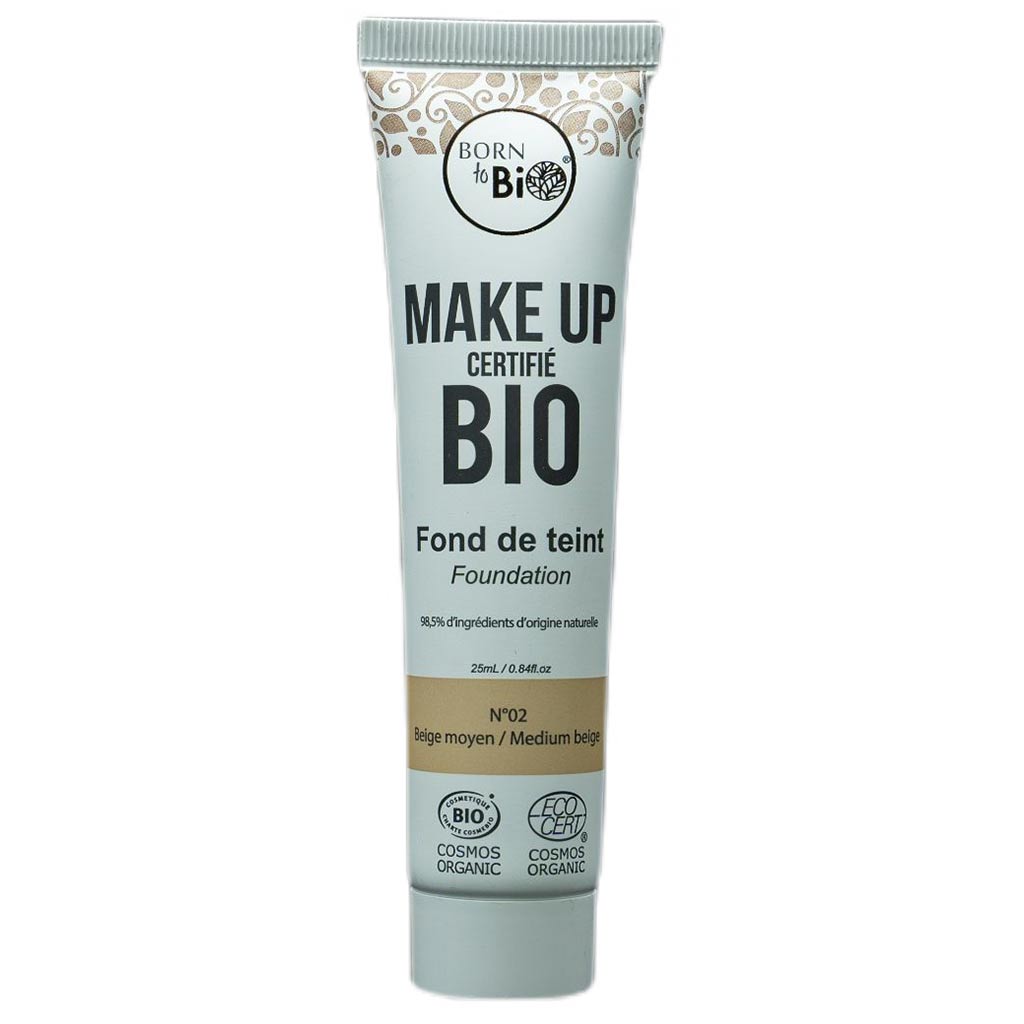 Born to Bio Organic Foundation N°2 Medium Beige 25ml