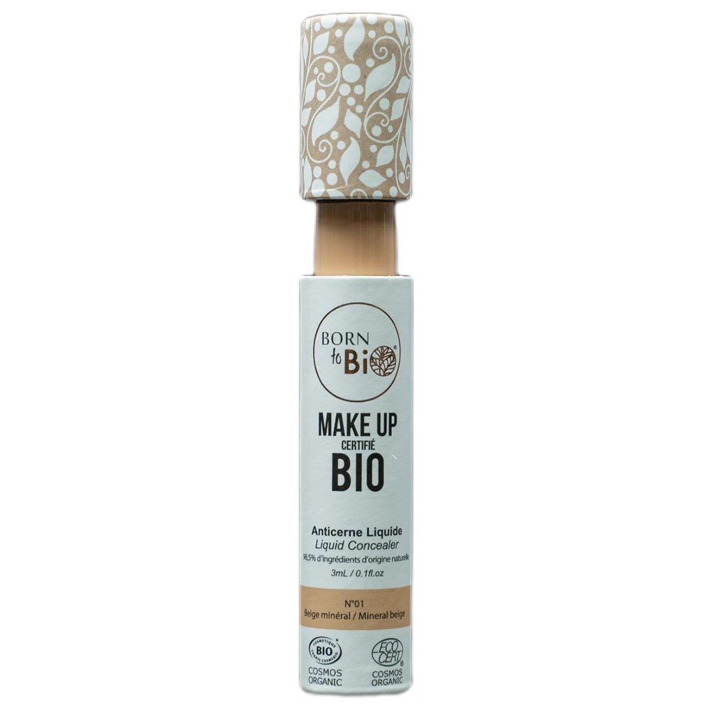 Born to Bio Organic Liquid Concealer N°1 - Nestemäinen peitevoide Mineral Beige 3ml
