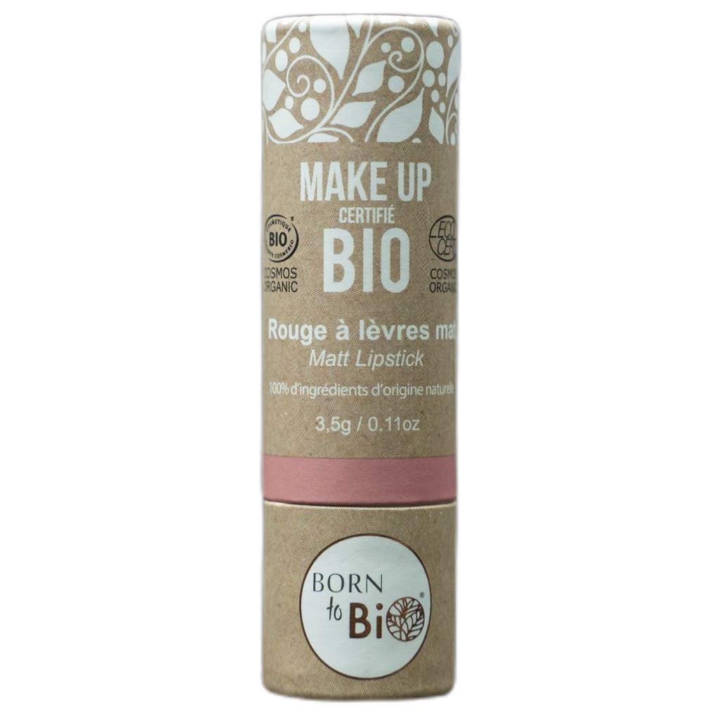 Born to Bio Organic Matt Lipstick N°2 - Mattahuulipuna Nude Rose 3,5g