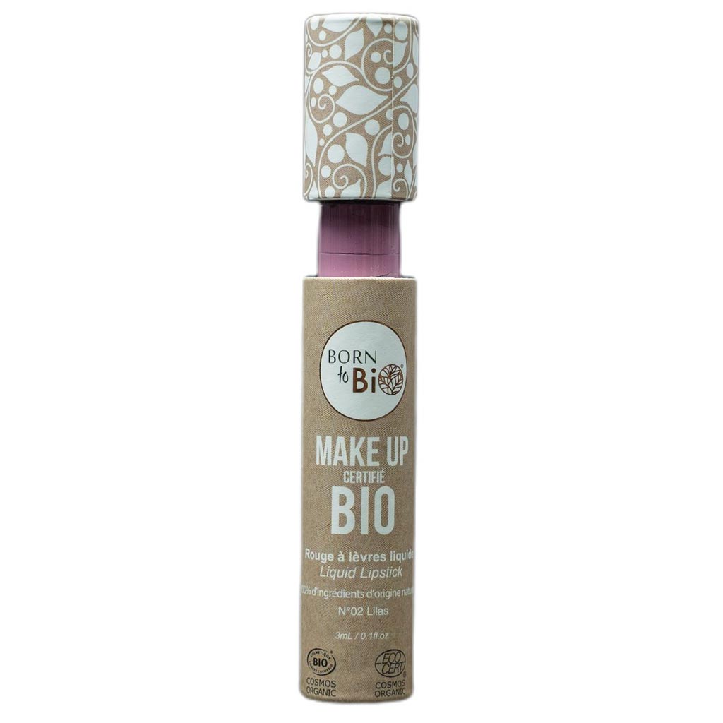 Born to Bio Organic Liquid Lipstick N°2 - Nestemäinen huulipuna Lilas 3ml