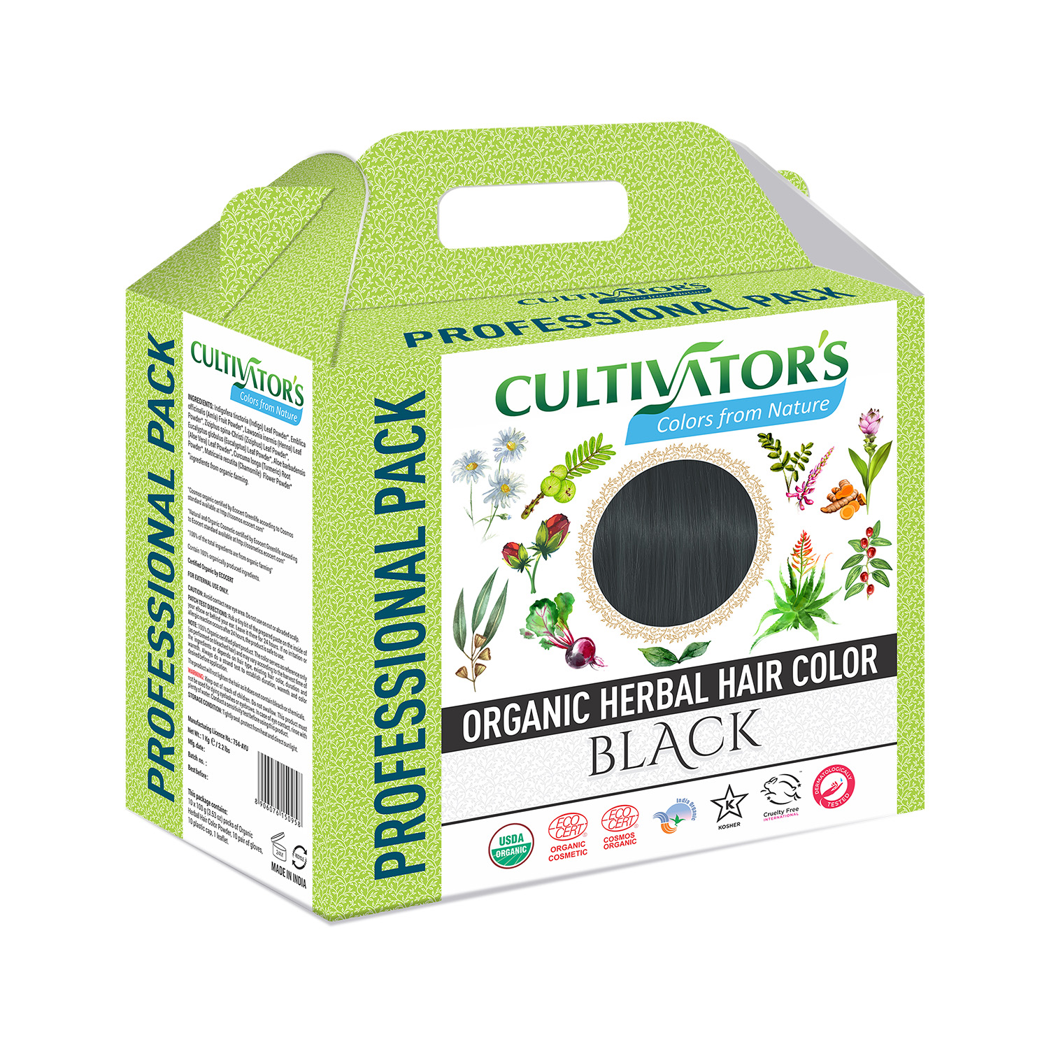 OUTLET Cultivator's Hair Color-Black, 1kg