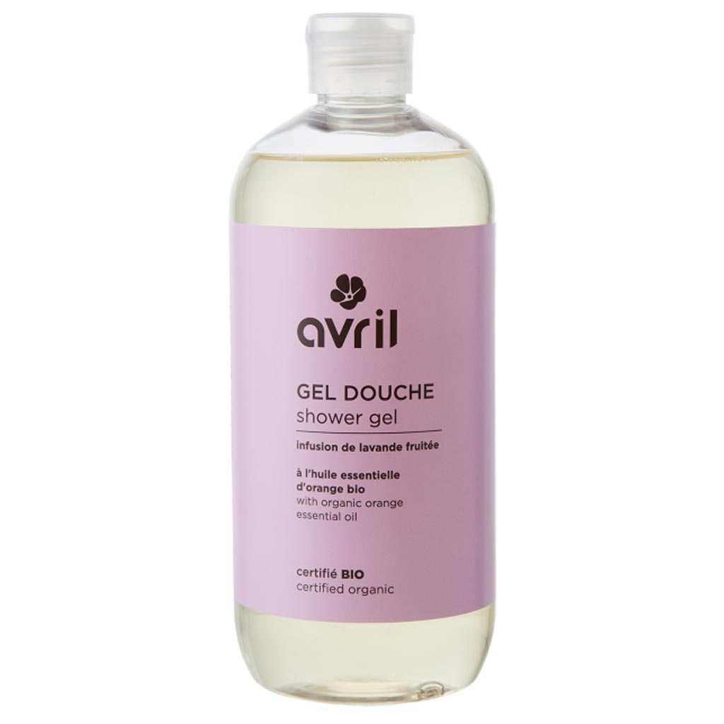 Avril Organic Shower Gel Lavender Orange 500ml 