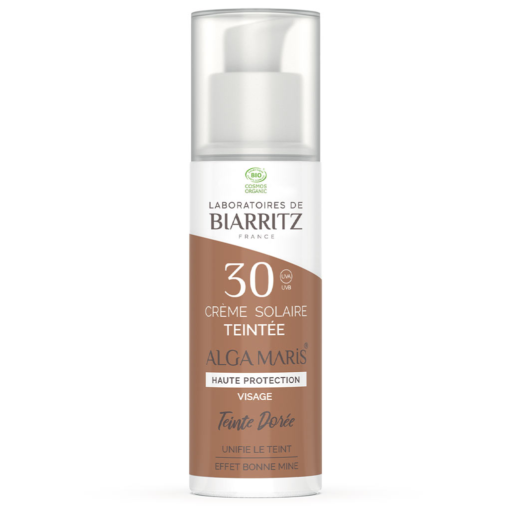 OUTLET Alga Maris sävyttävä aurinkovoide kasvoille SPF30 Golden 50ml *