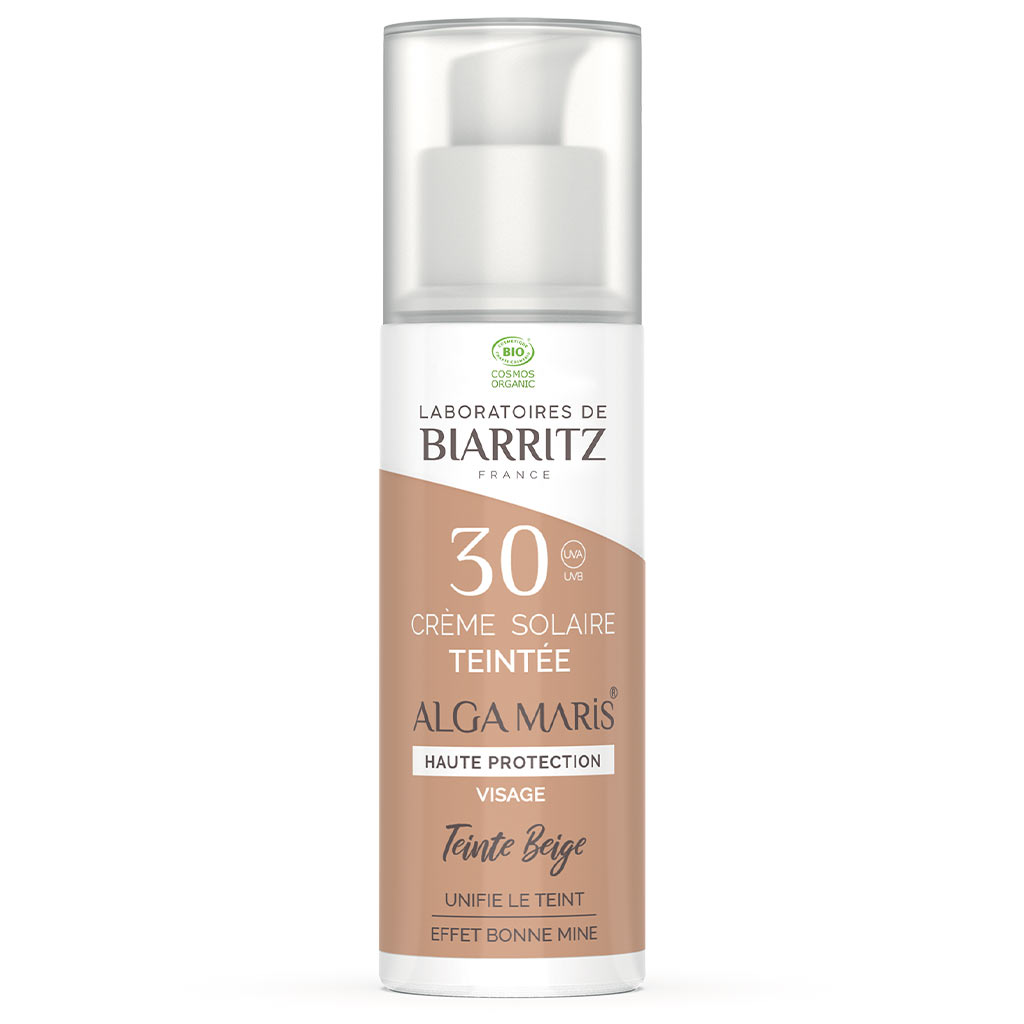 Alga Maris sävyttävä aurinkovoide kasvoille SPF30 Beige 50ml