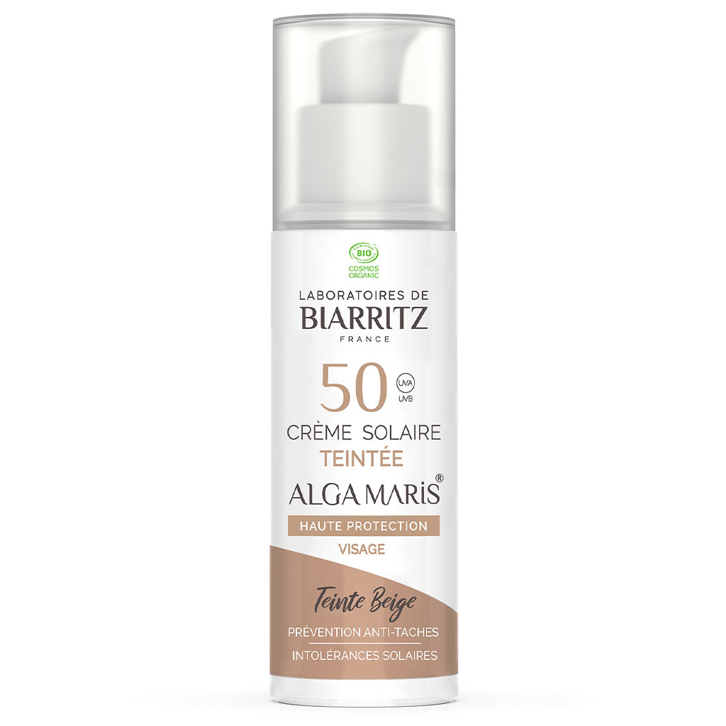 Alga Maris Sävyttävä aurinkovoide kasvoille SPF50 Beige 50ml