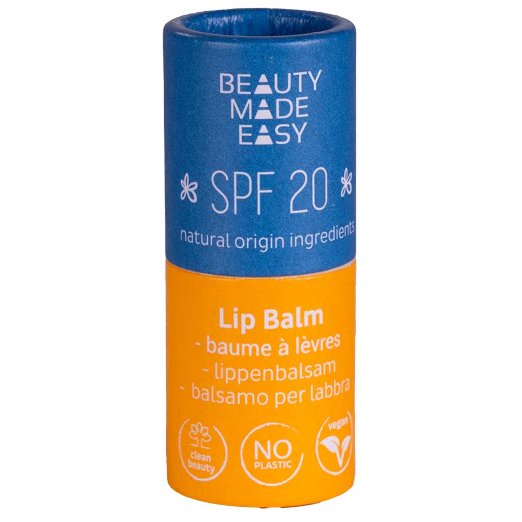 Beauty Made Easy Paper Tube SUN Lip Balm SPF20 Huulivoide 5,5g