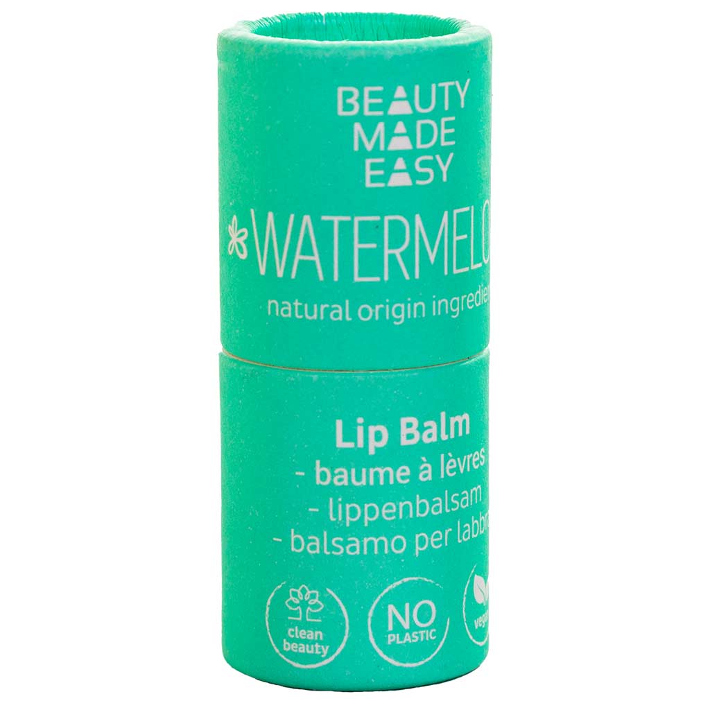 Beauty Made Easy Vegan Paper tube Lip Balm Huulivoide Watermelon