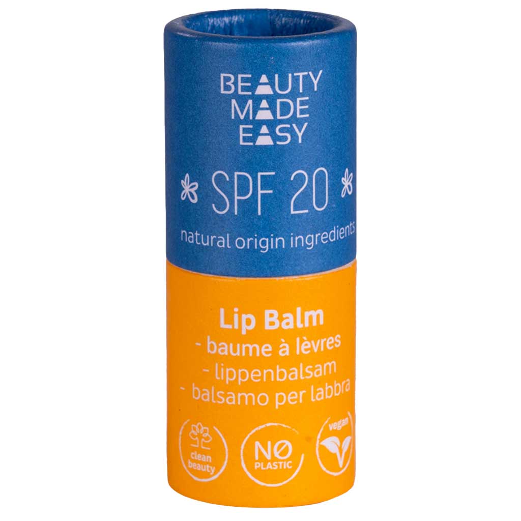 Beauty Made Easy Paper Tube SUN Lip Balm SPF20 Huulivoide 5,5g