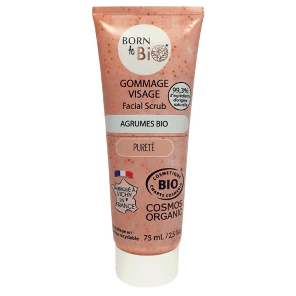 OUTLET Born to Bio Face Scrub for Oily Skin - Kasvokuorinta rasvoittuvalle iholle 75ml *