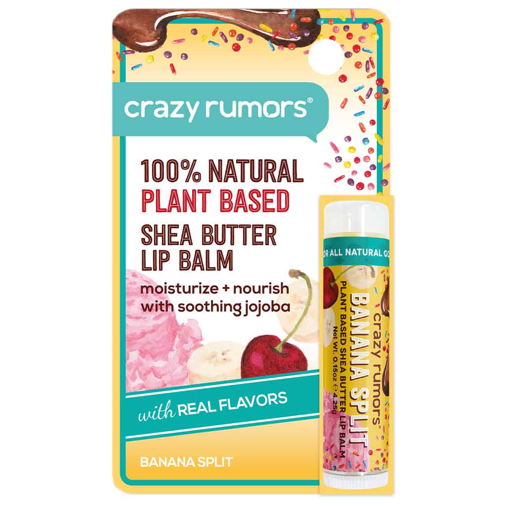 Crazy Rumors Lip Balm Banana Split SPIKE PACKAGE 