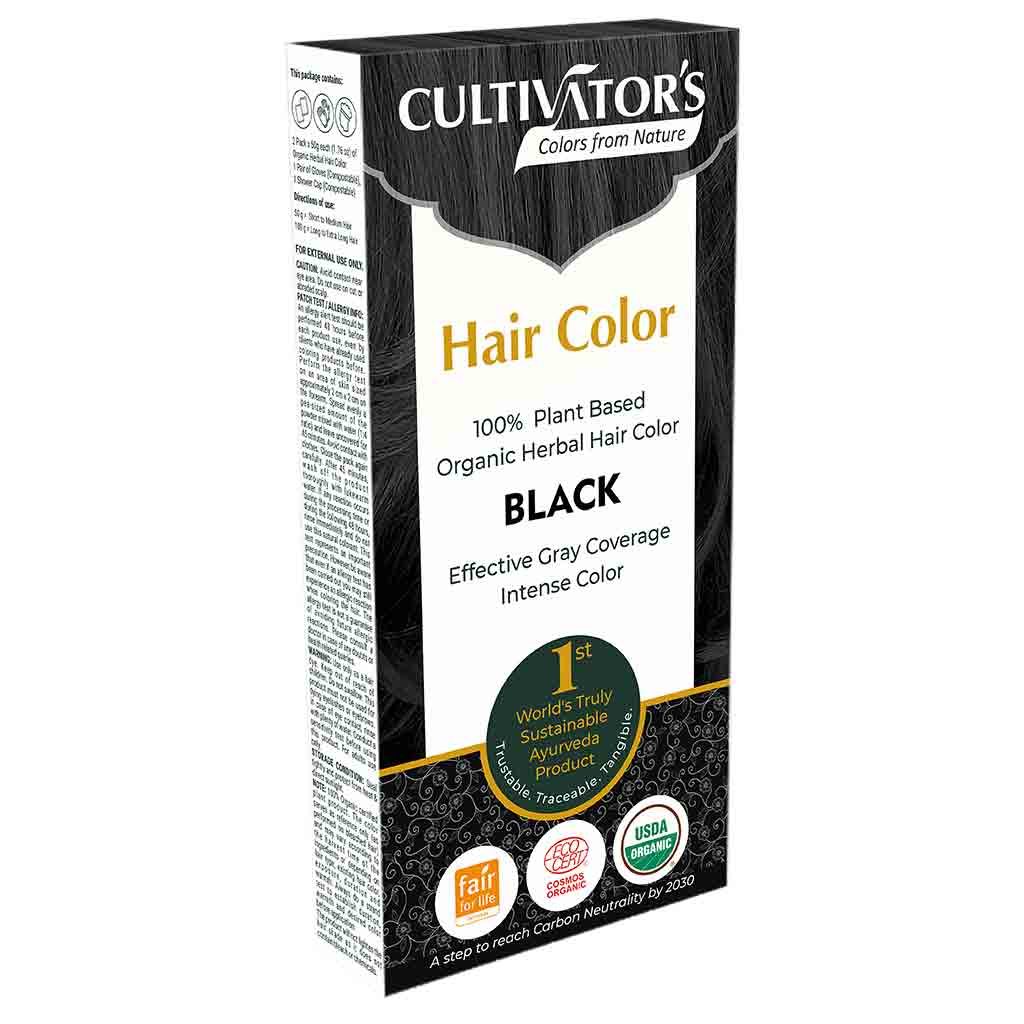 OUTLET Cultivator's Hair Color Kasviväri Black Slim Pack 100g *