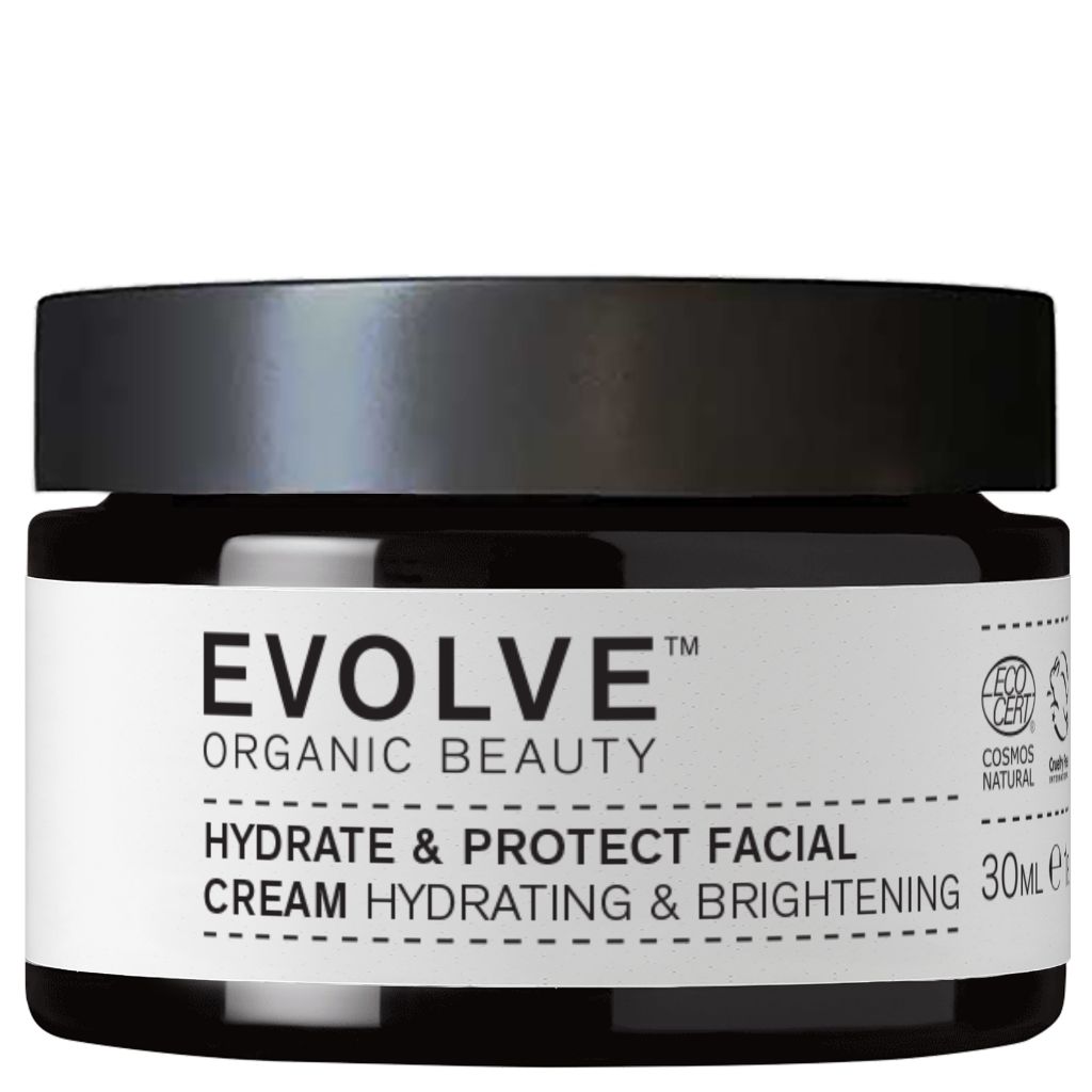 Evolve Organic Beauty Hydrate & Protect Facial Cream Kasvovoide 30ml Matkakoko