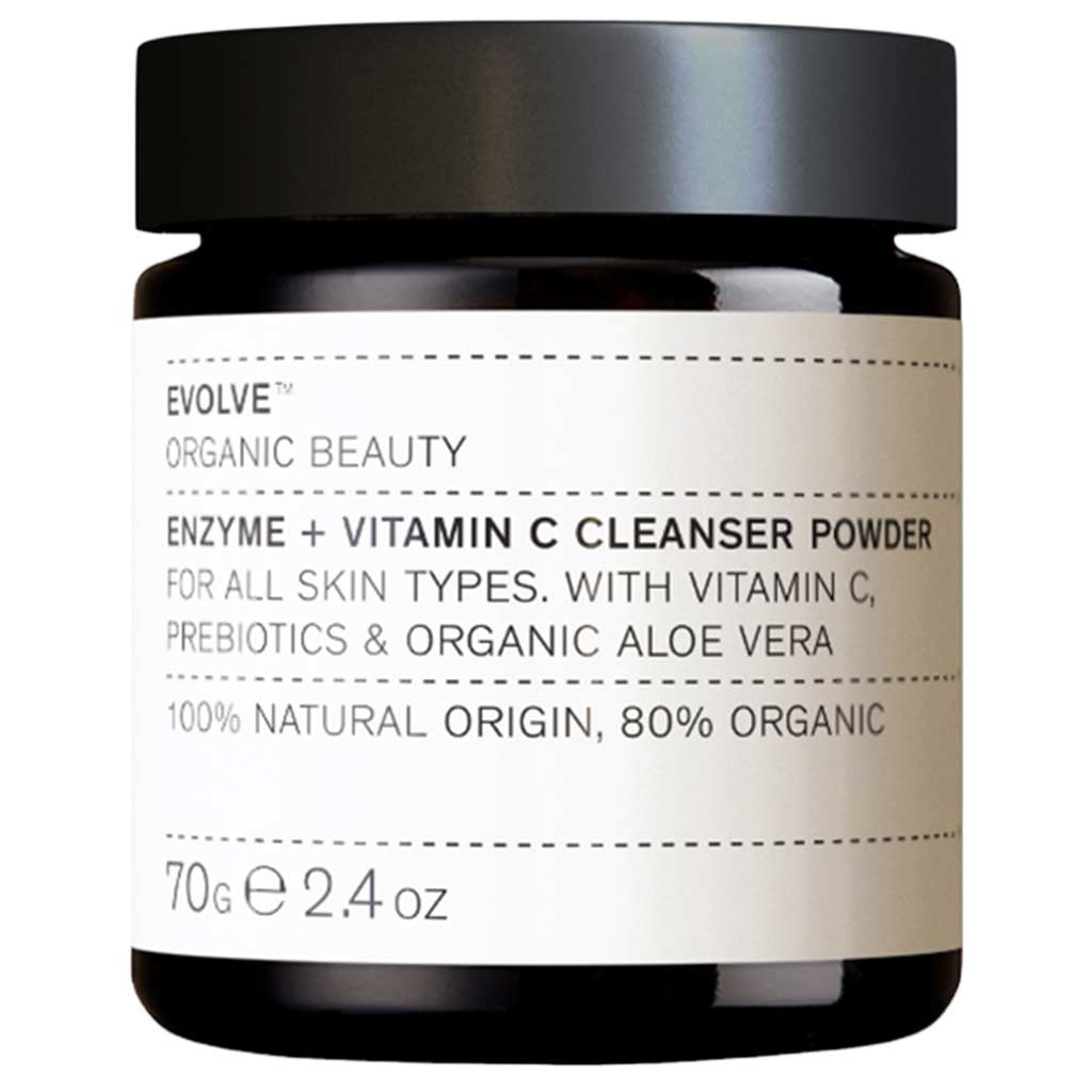 OUTLET Evolve Organic Beauty Enzyme + Vitamin C Cleanser Powder Puhdistusjauhe kasvoille 70g *