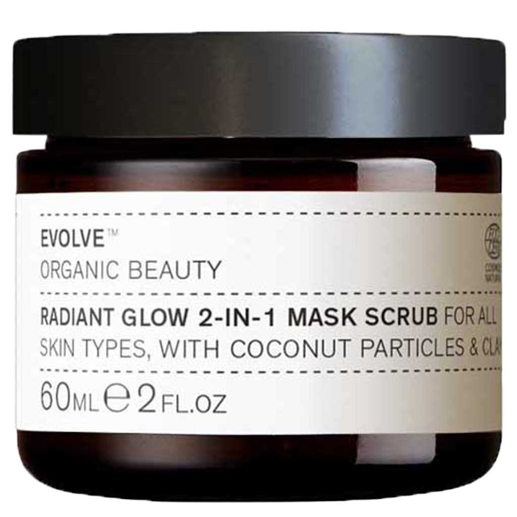 Evolve Organic Beauty Radiant Glow 2-in-1 Mask Scrub 60ml *