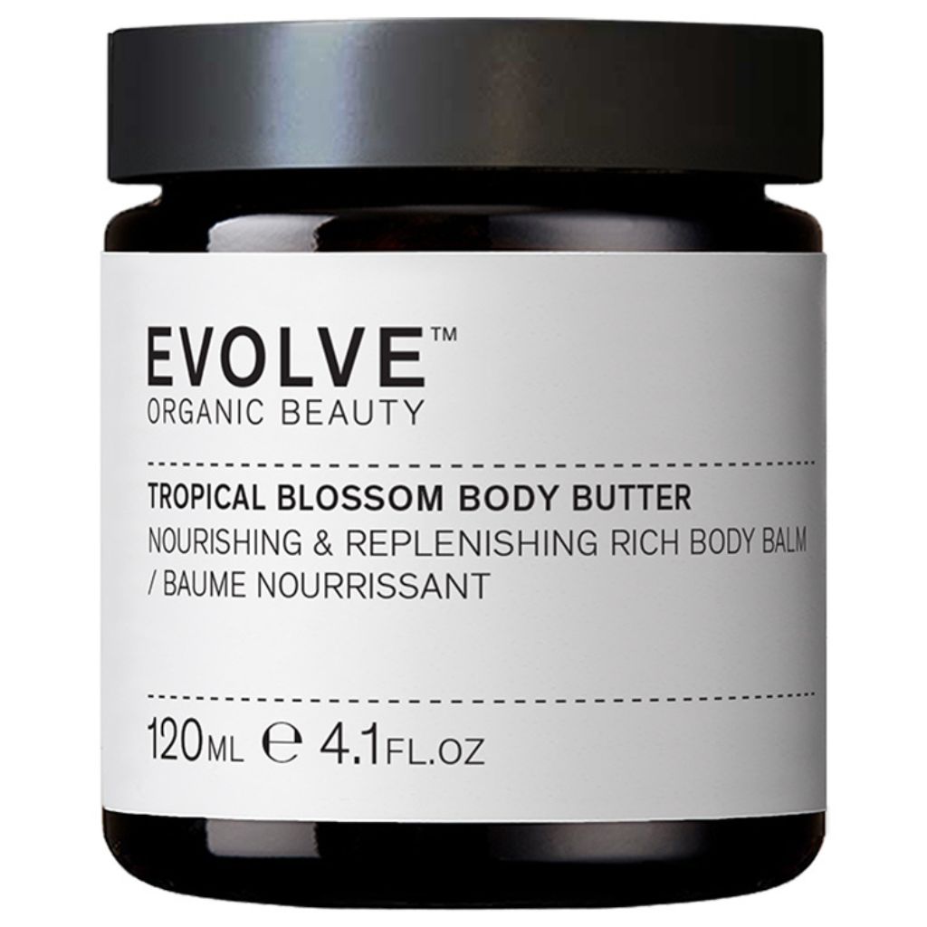 Evolve Organic Beauty Tropical Blossom Body Butter Vartalovoi 120ml UUSI KOOSTUMUS