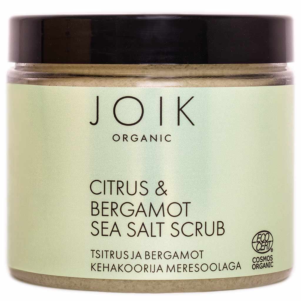 JOIK Organic Citrus & Bergamot Sea Salt Scrub 