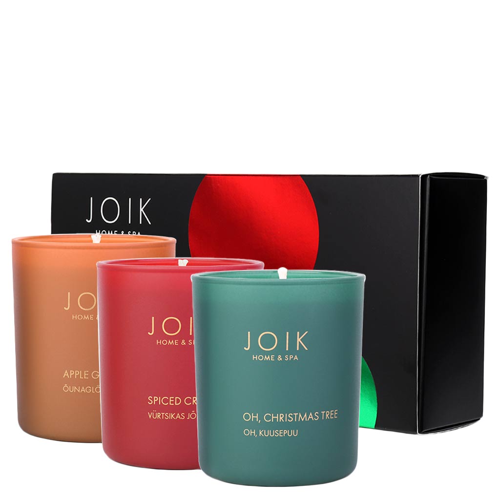 JOIK Home & Spa Scented Candle Christmas Gift Box 