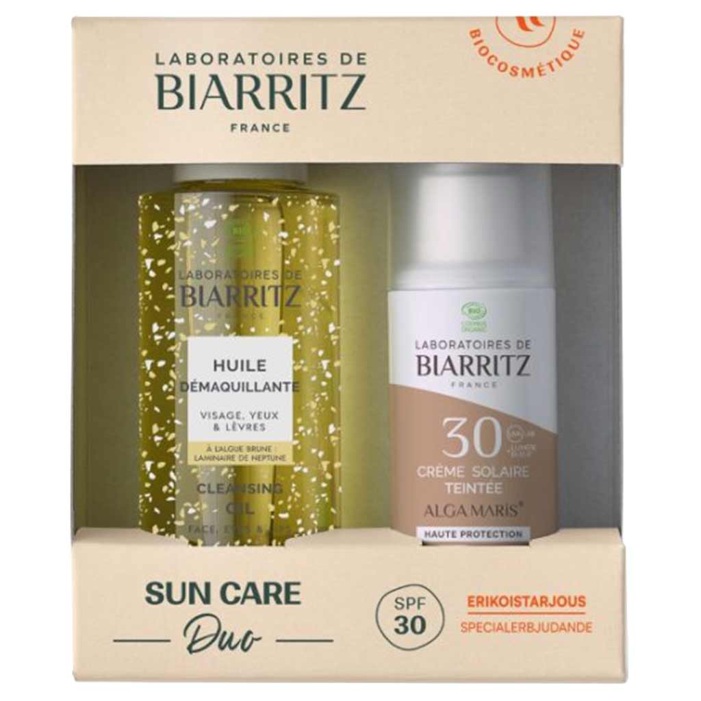 Laboratoires de Biarritz Sunscreen SPF30 Beige 50 ml + Cleansing oil 100 ml