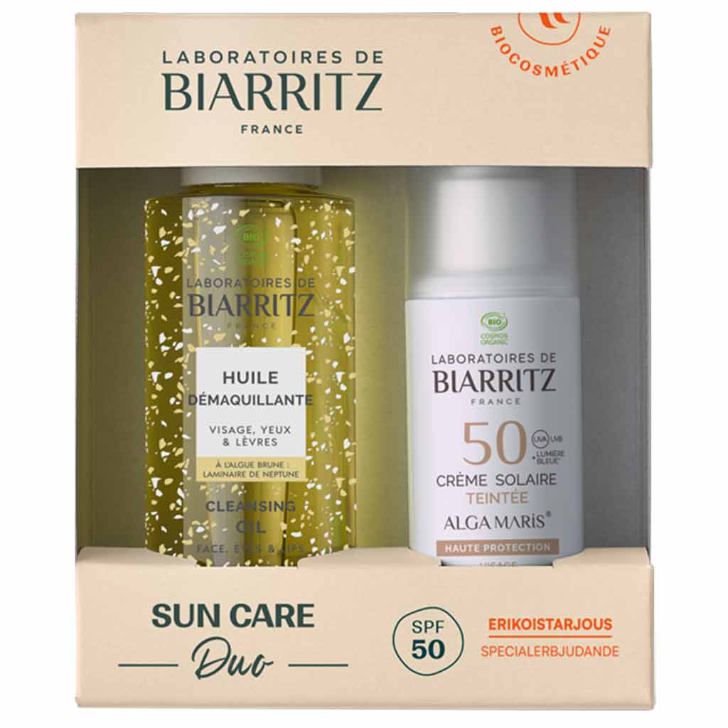 Laboratoires de Biarritz Sunscreen SPF50 Beige 50 ml + Cleansing oil 100 ml *