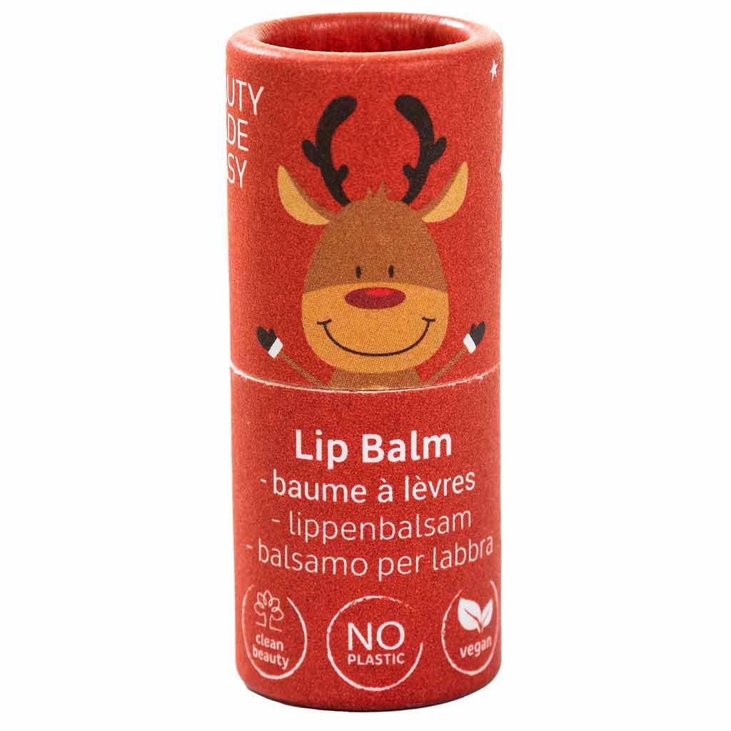 (kausimaku) Beauty Made Easy Vegan Papertube Lip Balm Huulivoide Happy