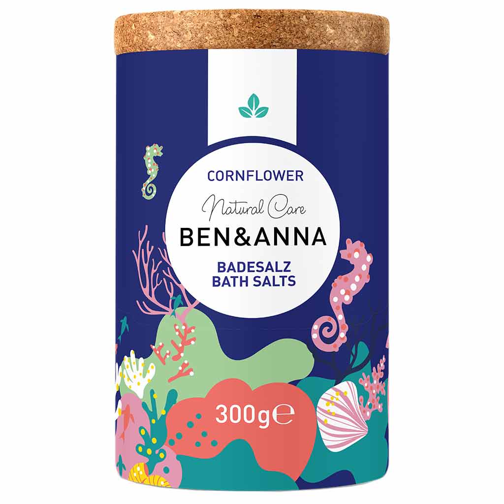 OUTLET Ben & Anna Bath Salt Kylpysuola Cornflower 300g *
