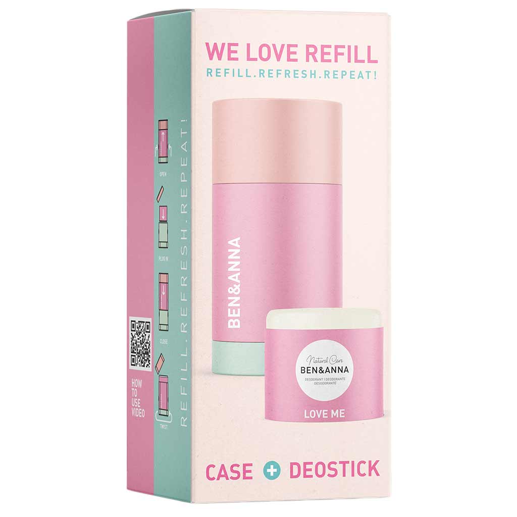OUTLET Ben & Anna Deodorantti Kotelo + Refill Love Me 40g *