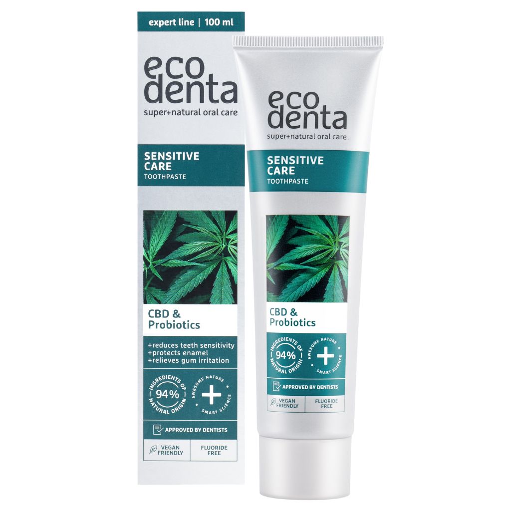 OUTLET Ecodenta Sensitive Toothpaste with CBD and Probiotics 100ml *