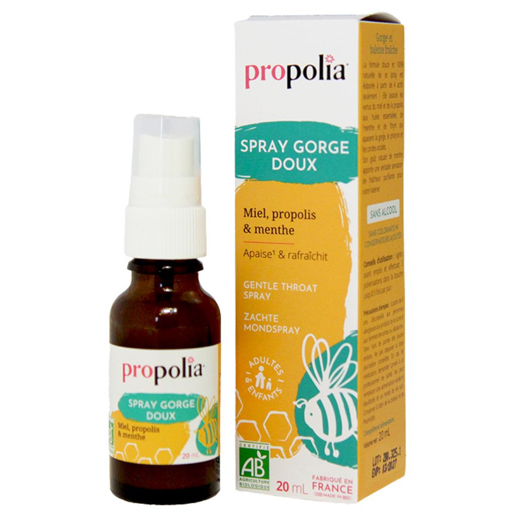 OUTLET Propolia Refreshing Organic Oral Spray Raikastava Luomu suusuihke Propolis & Minttu 20 ml, Lisäravinne *