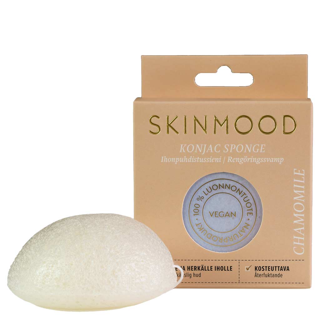 OUTLET SkinMood® Konjac-ihonpuhdistussieni Chamomile/Kamomilla - normaalille ja herkälle iholle *