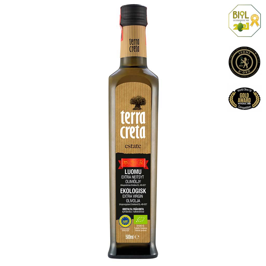 OUTLET Terra Creta extra-neitsytoliiviöljy, luomu, 500ml *